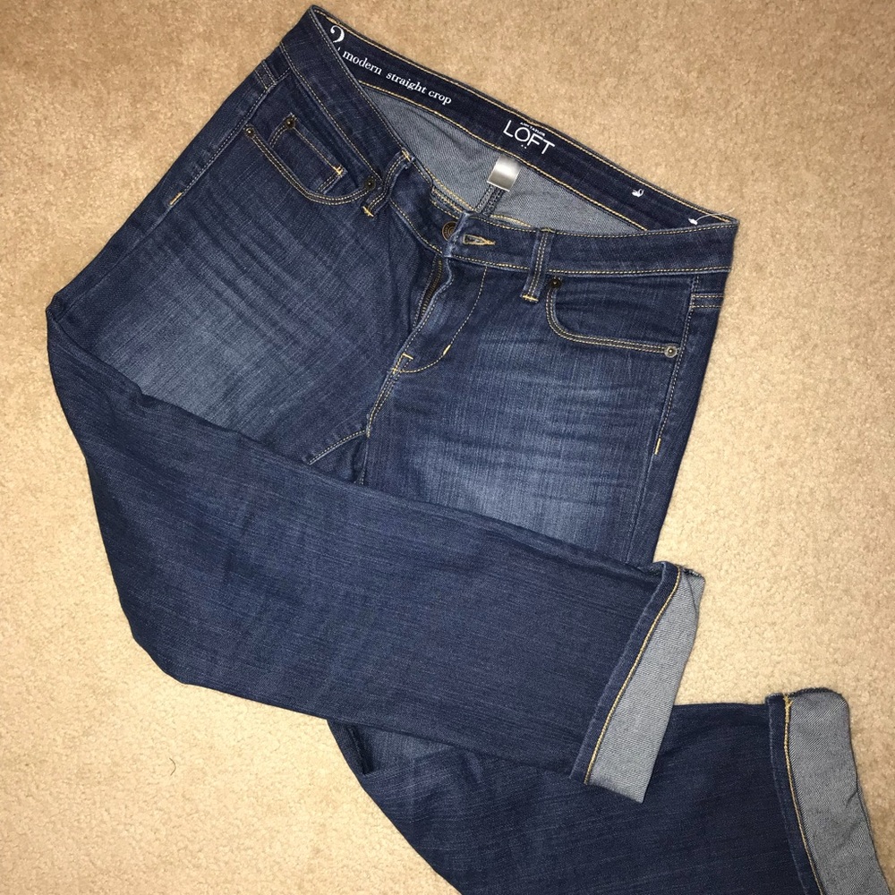 Loft Size 2 Crop Demin